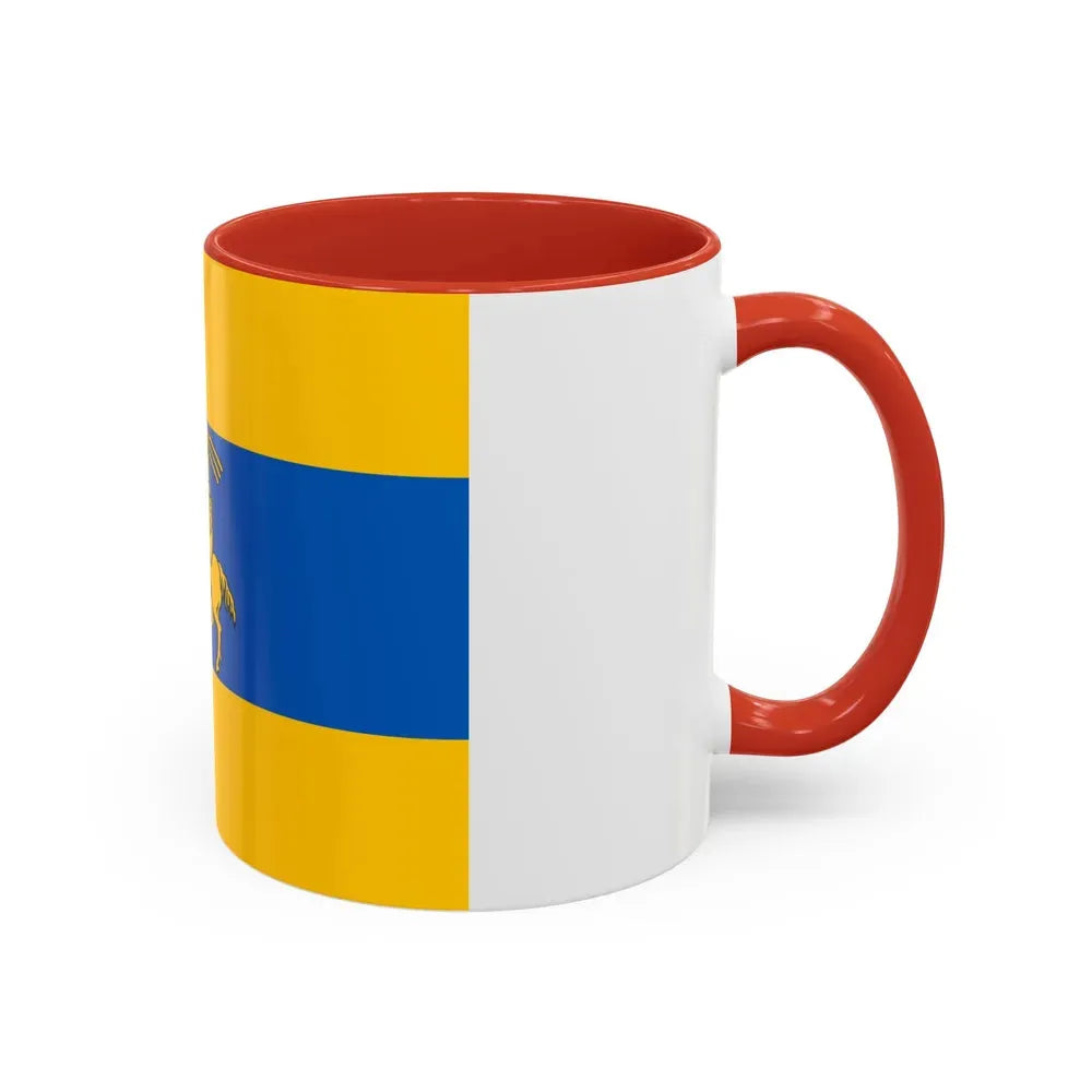 Flag of Schwerin Germany - Accent Coffee Mug - Go Mug Yourself