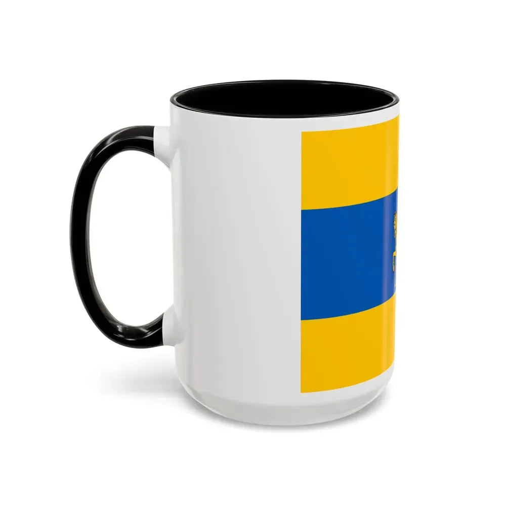Flag of Schwerin Germany - Accent Coffee Mug - Go Mug Yourself