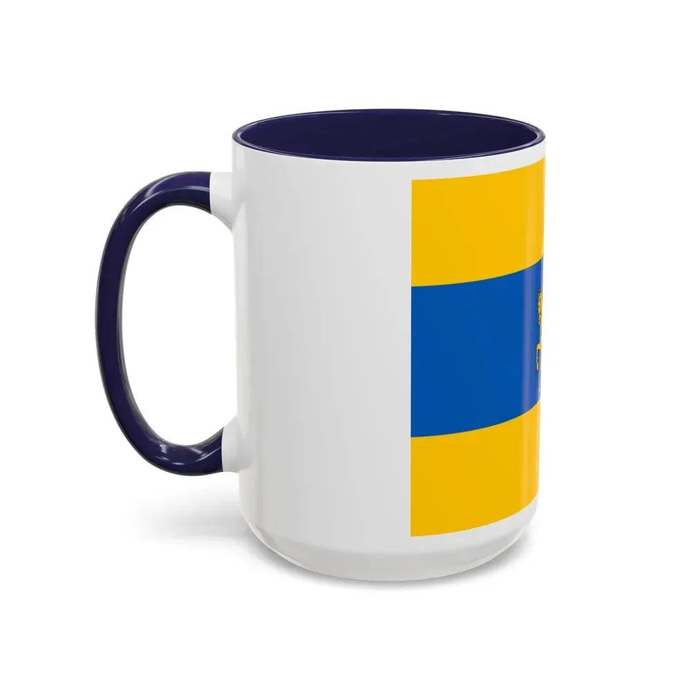 Flag of Schwerin Germany - Accent Coffee Mug - Go Mug Yourself