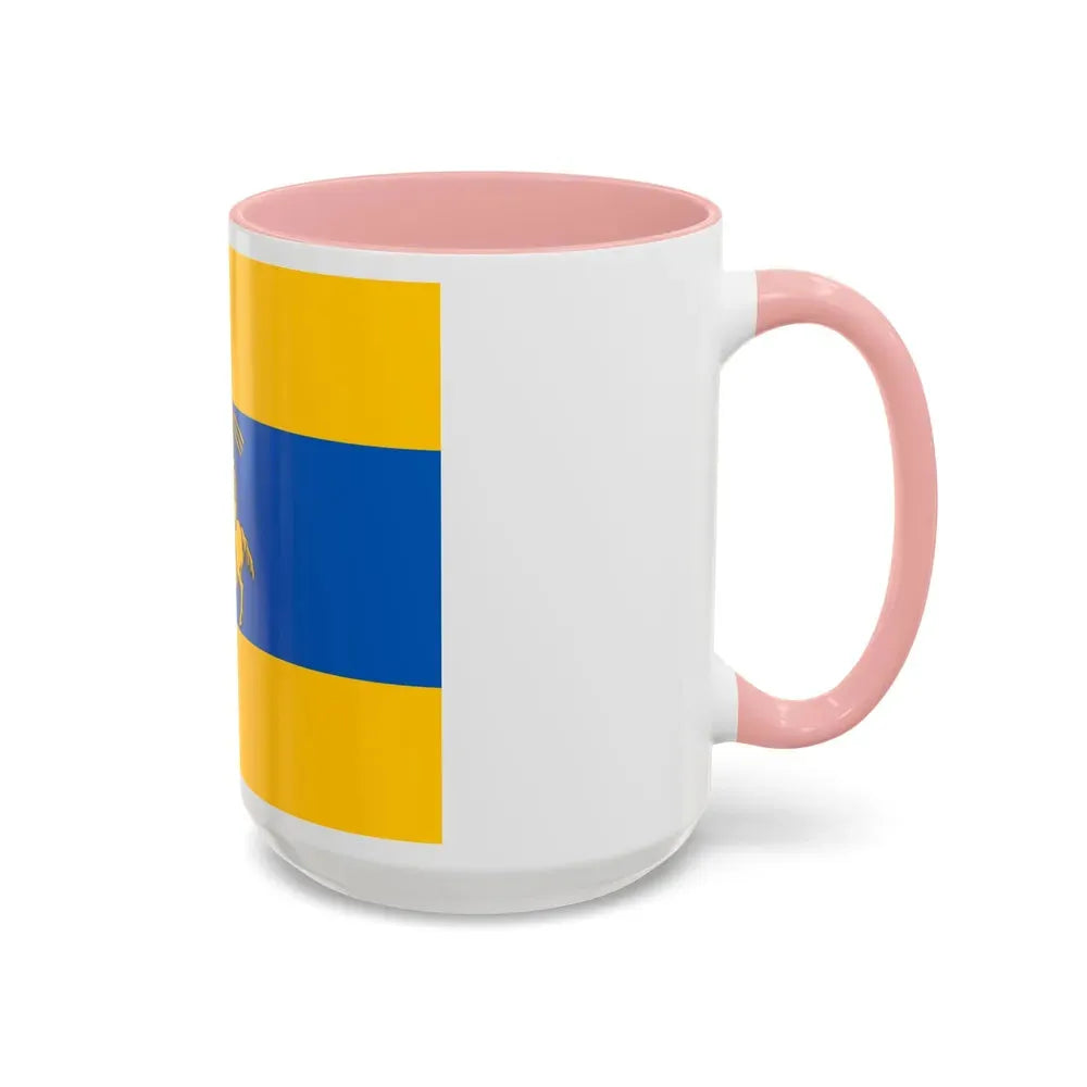 Flag of Schwerin Germany - Accent Coffee Mug - Go Mug Yourself