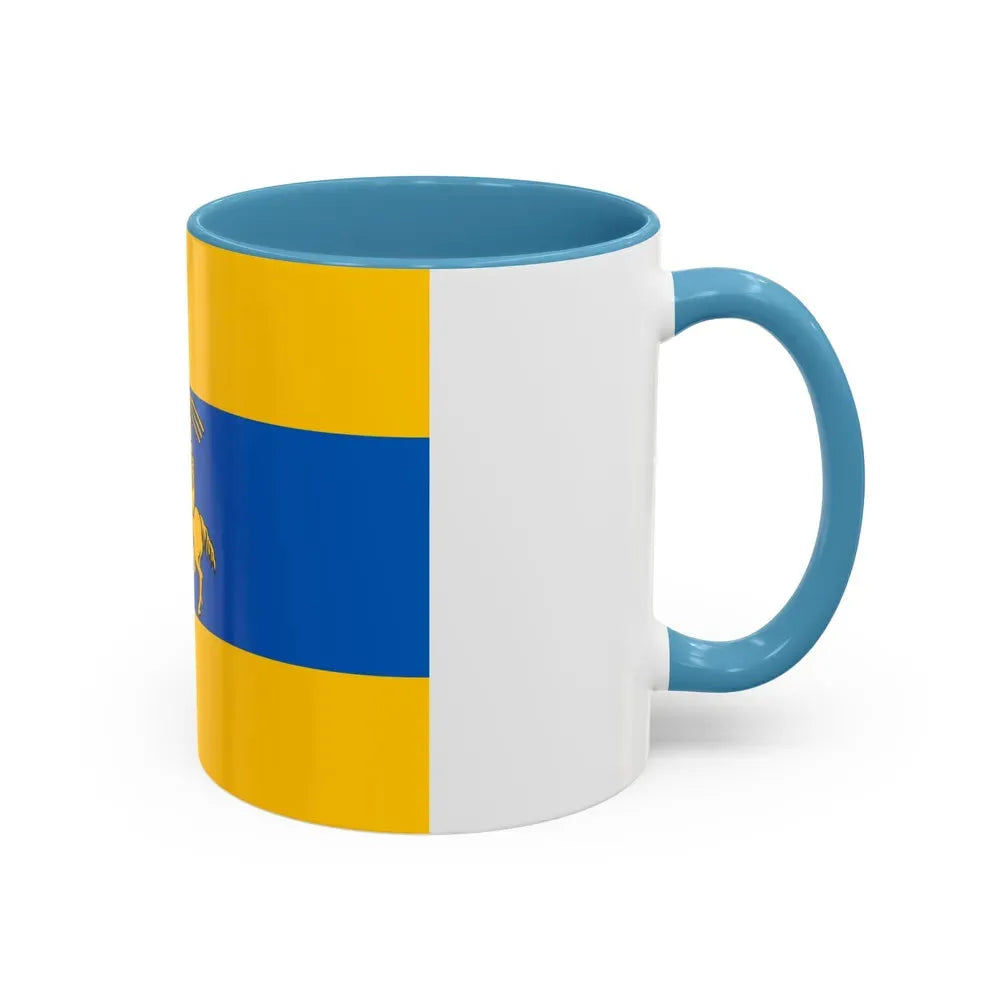 Flag of Schwerin Germany - Accent Coffee Mug - Go Mug Yourself