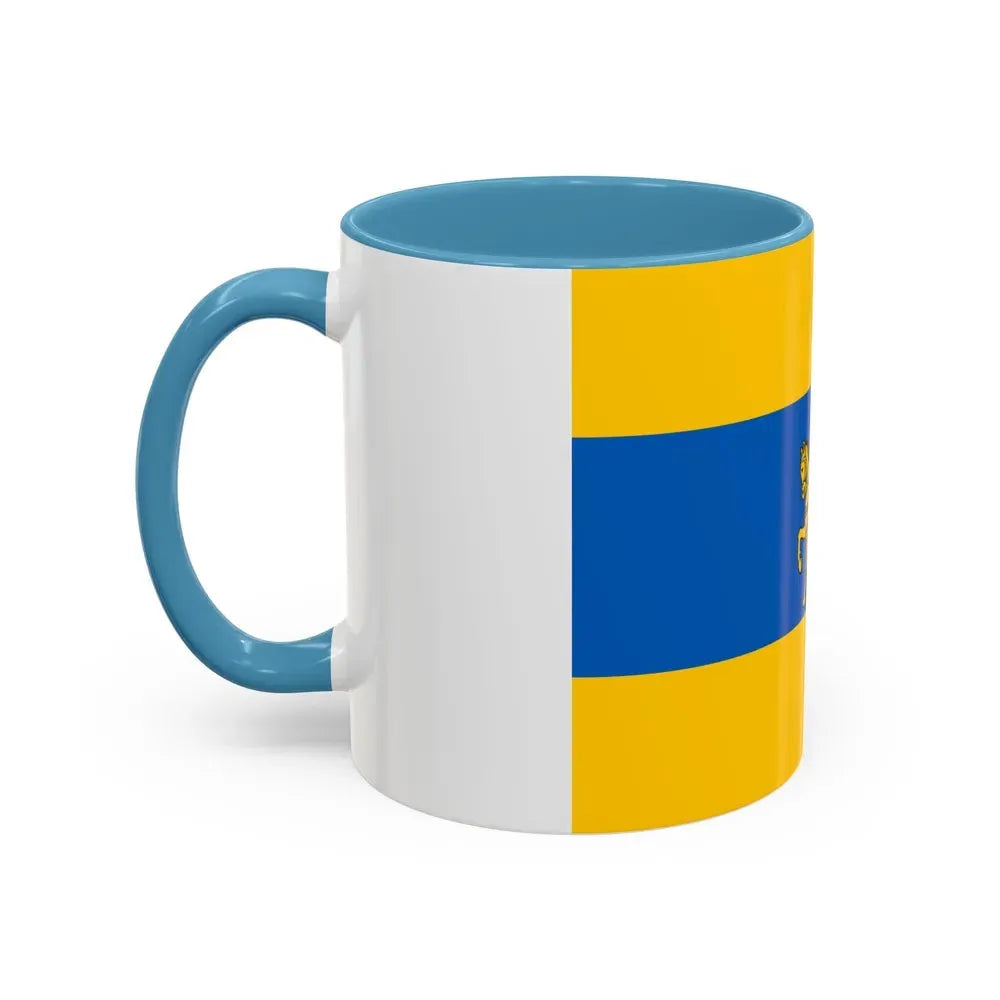 Flag of Schwerin Germany - Accent Coffee Mug - Go Mug Yourself