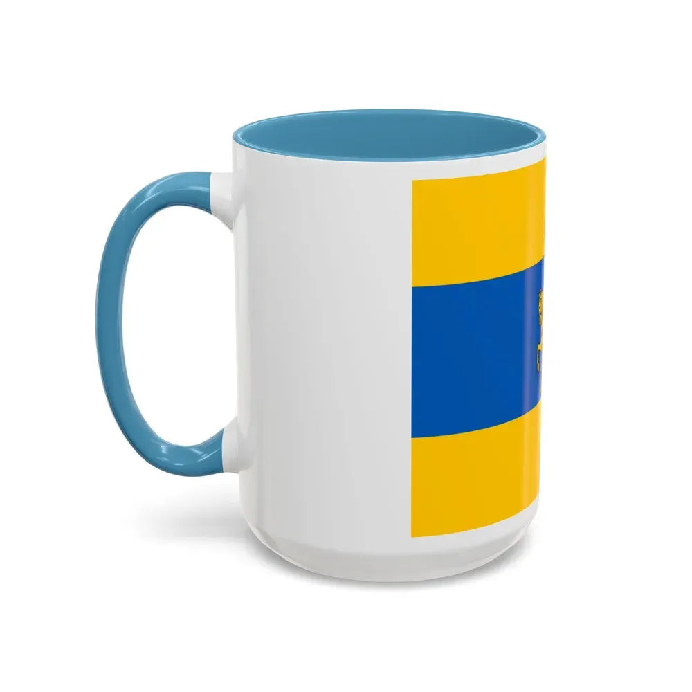 Flag of Schwerin Germany - Accent Coffee Mug - Go Mug Yourself