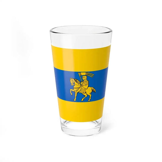 Flag of Schwerin Germany - Pint Glass 16oz 16oz - Go Mug Yourself