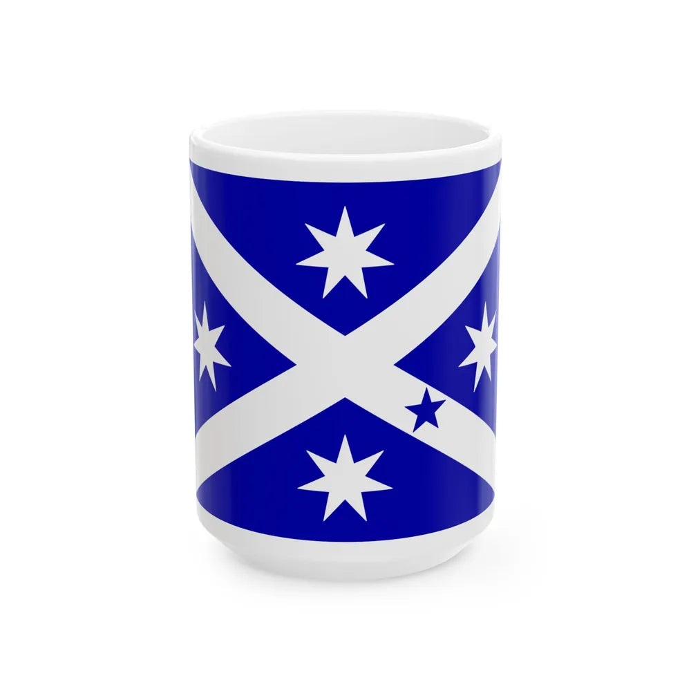 Flag of Scotland Island (Australia) White Coffee Mug 15oz - Go Mug Yourself