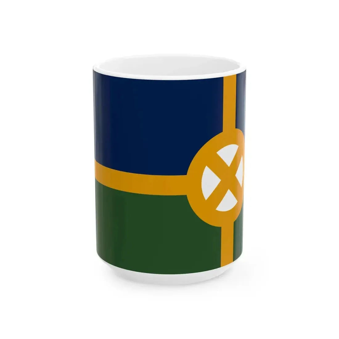 Flag of Scott Louisiana (United States) White Coffee Mug 15oz - Go Mug Yourself