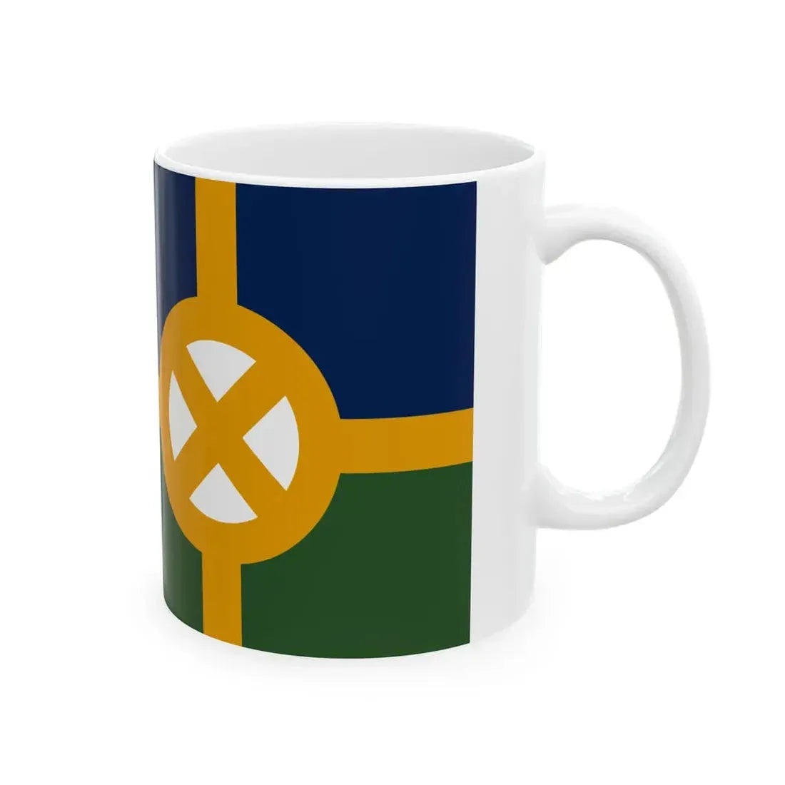 Flag of Scott Louisiana (United States) White Coffee Mug - Go Mug Yourself
