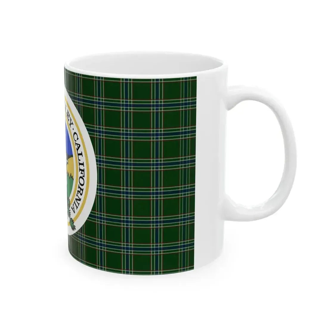Flag of Scotts Valley California (United States) White Coffee Mug - Go Mug Yourself