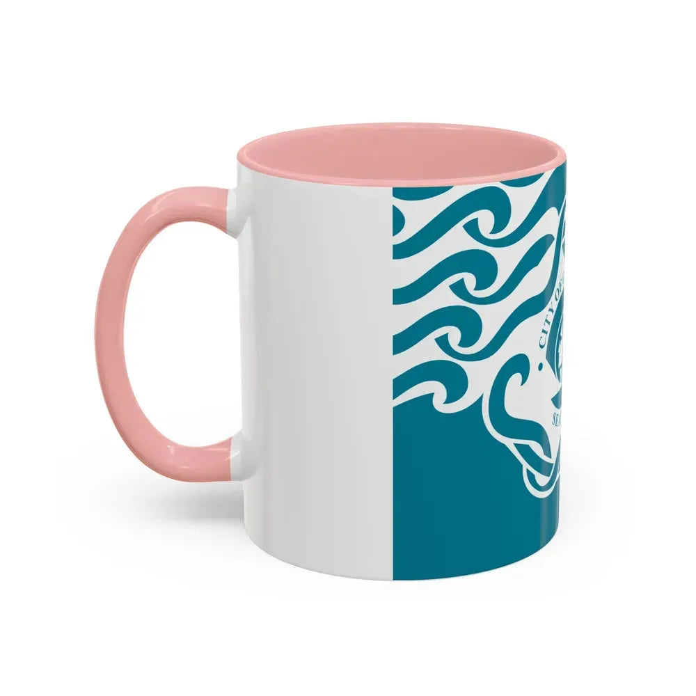 Flag of Seattle - Accent Coffee Mug 11oz - Go Mug Yourself