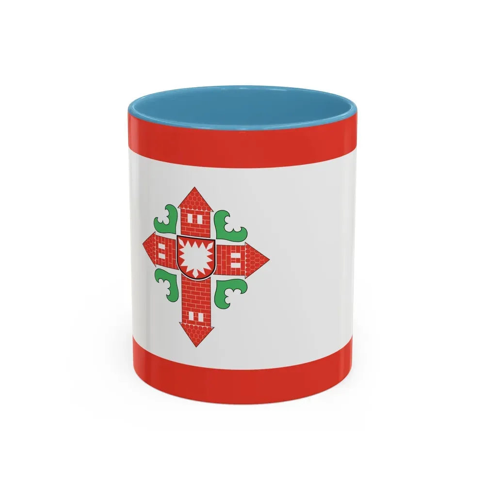 Flag of Segeberg Germany - Accent Coffee Mug 11oz Light Blue - Go Mug Yourself