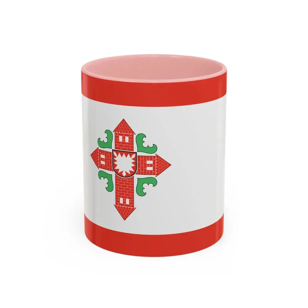 Flag of Segeberg Germany - Accent Coffee Mug 11oz Pink - Go Mug Yourself