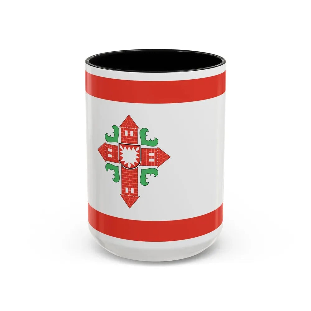 Flag of Segeberg Germany - Accent Coffee Mug 15oz Black - Go Mug Yourself