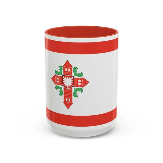 Flag of Segeberg Germany - Accent Coffee Mug 15oz Red - Go Mug Yourself