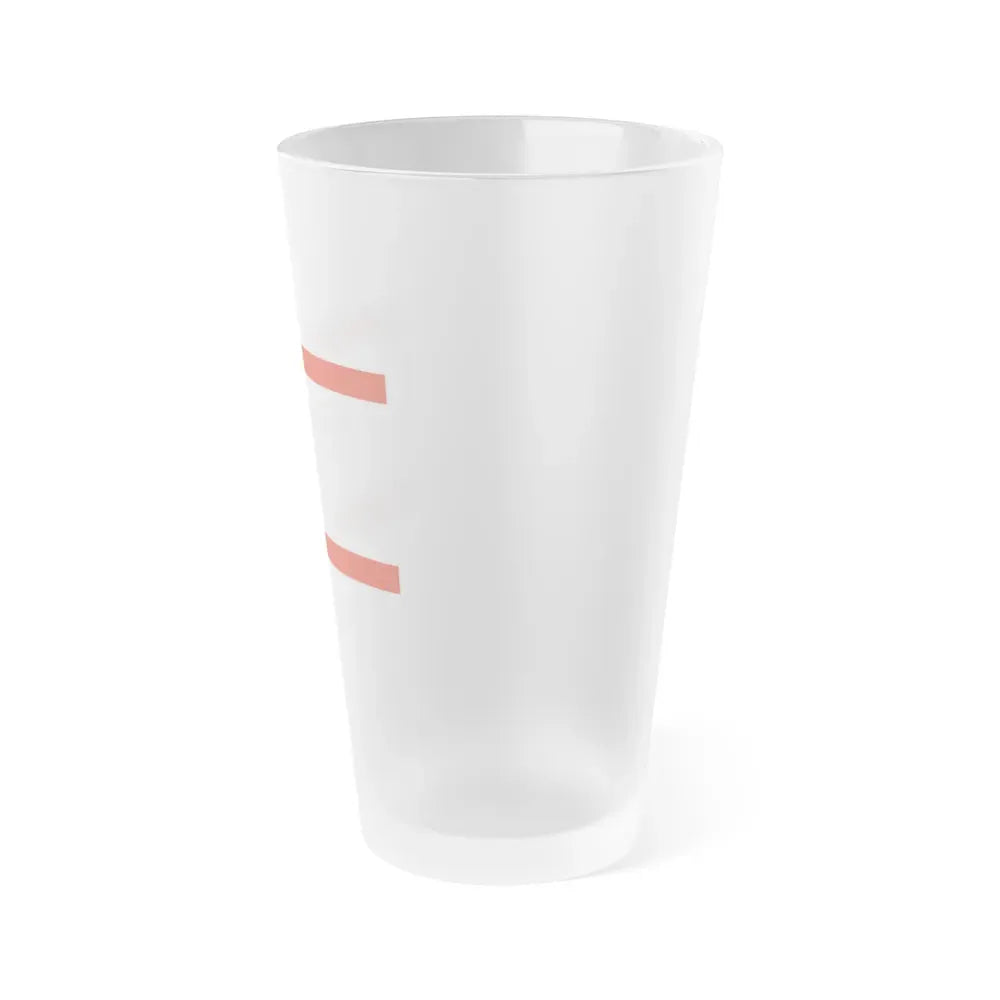 Flag of Segeberg Germany - Frosted Pint Glass 16oz - Go Mug Yourself