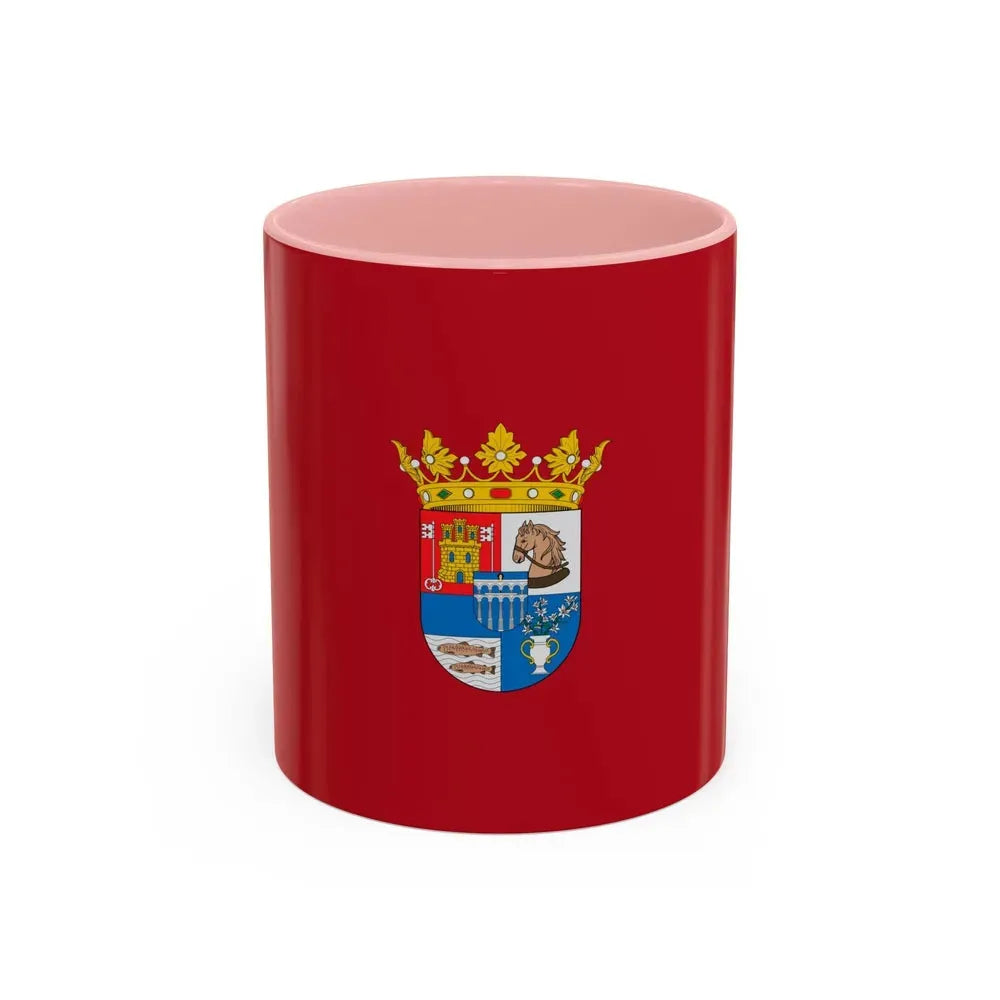 Flag of Segovia Spain - Accent Coffee Mug 11oz Pink - Go Mug Yourself