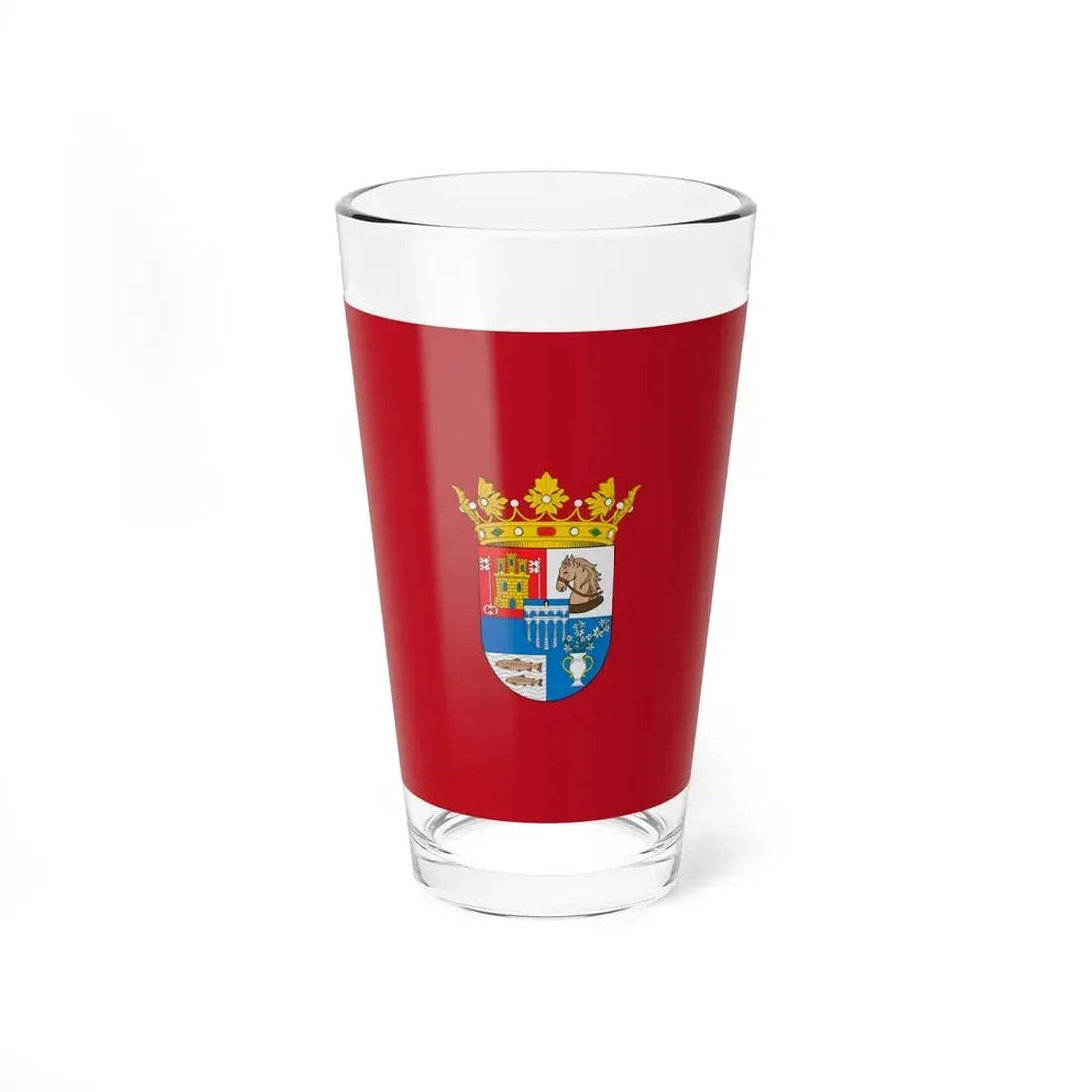Flag of Segovia Spain - Pint Glass 16oz 16oz - Go Mug Yourself
