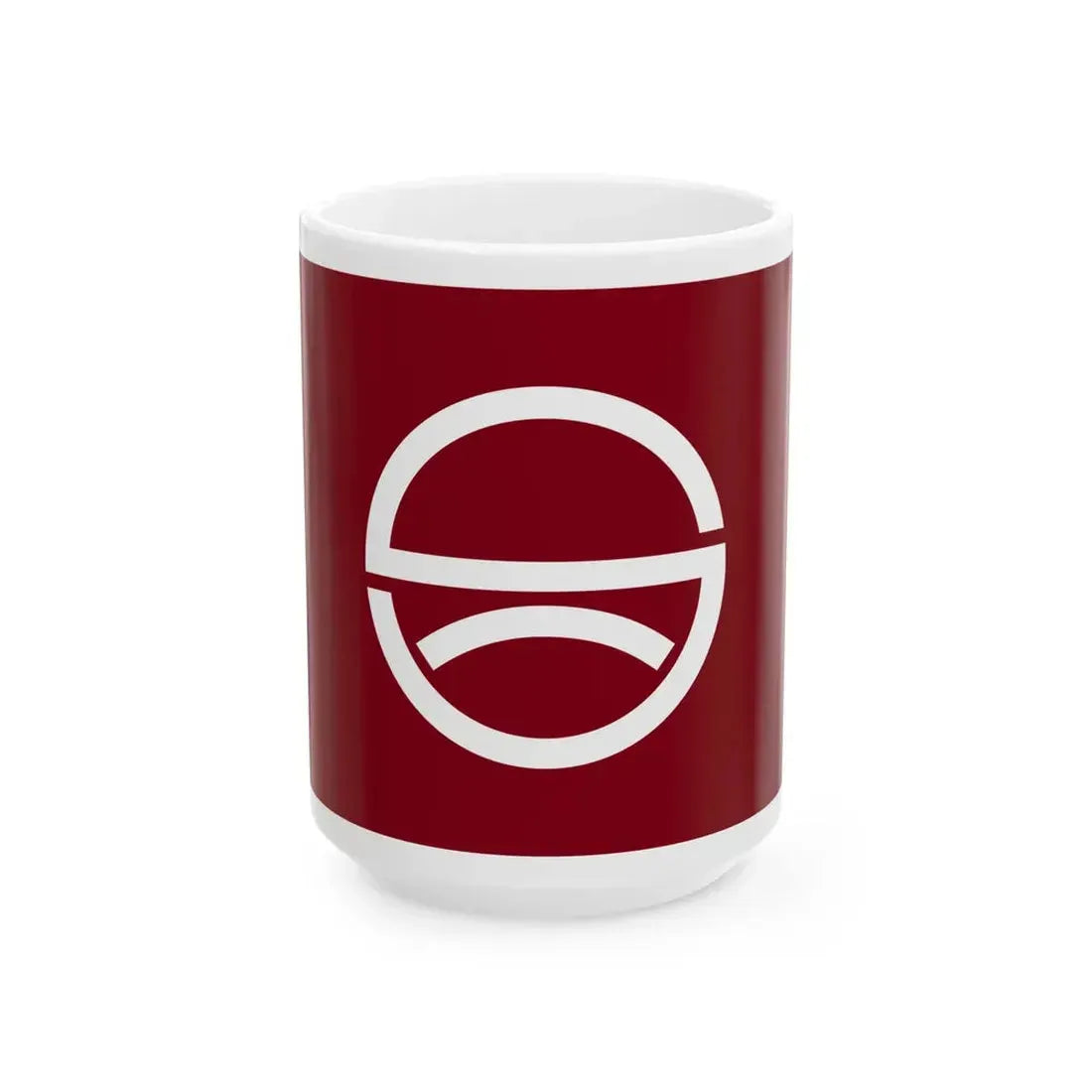 Flag of Seihi Nagasaki 1965-2005 (Japan) White Coffee Mug 15oz - Go Mug Yourself