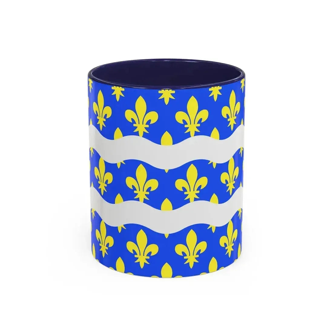 Flag of Seine et Marne France 2 - Accent Coffee Mug 11oz Navy - Go Mug Yourself