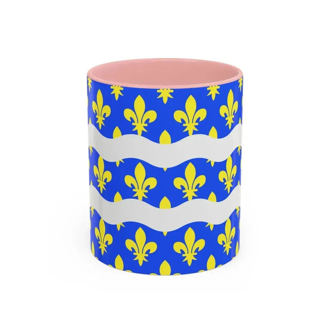 Flag of Seine et Marne France 2 - Accent Coffee Mug 11oz Pink - Go Mug Yourself