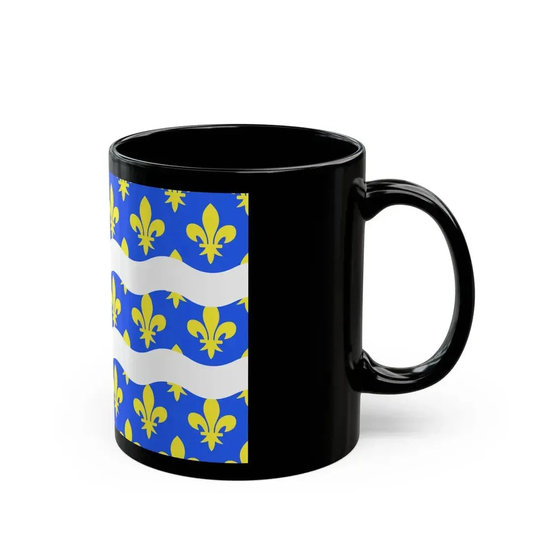 Flag of Seine et Marne France 2 - Black Coffee Mug - Go Mug Yourself