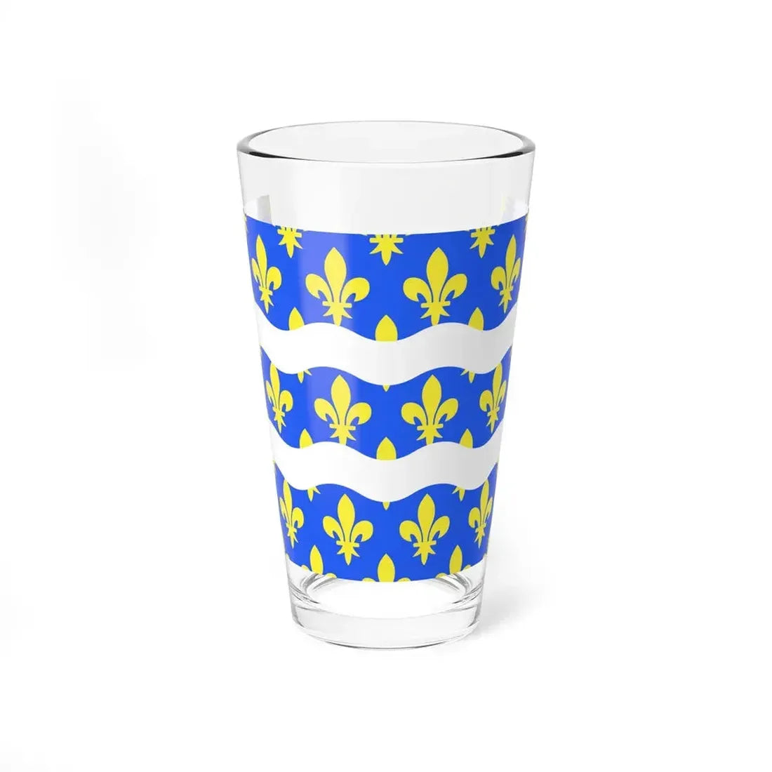 Flag of Seine et Marne France 2 - Pint Glass 16oz 16oz - Go Mug Yourself