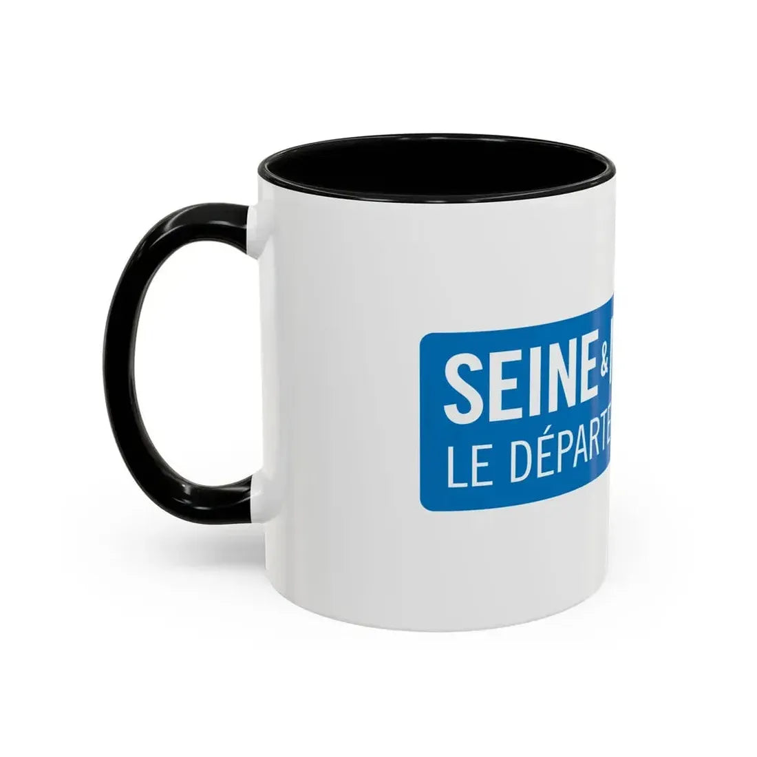 Flag of Seine et Marne France - Accent Coffee Mug - Go Mug Yourself