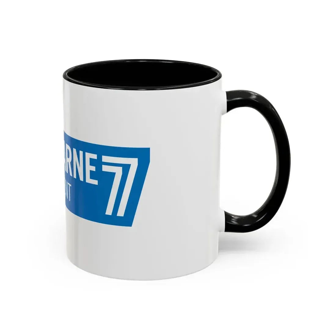 Flag of Seine et Marne France - Accent Coffee Mug - Go Mug Yourself