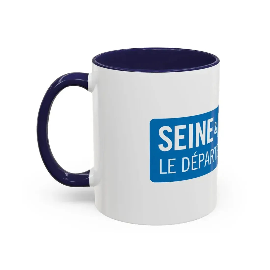 Flag of Seine et Marne France - Accent Coffee Mug - Go Mug Yourself