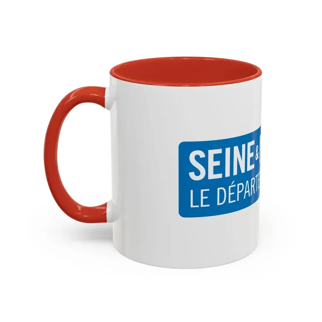 Flag of Seine et Marne France - Accent Coffee Mug - Go Mug Yourself