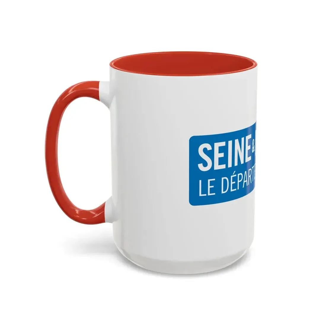 Flag of Seine et Marne France - Accent Coffee Mug - Go Mug Yourself
