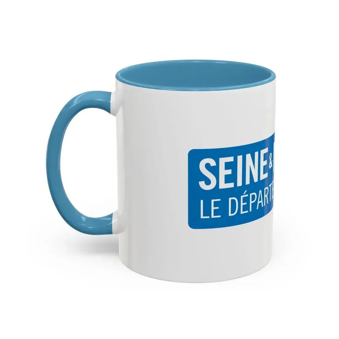 Flag of Seine et Marne France - Accent Coffee Mug - Go Mug Yourself