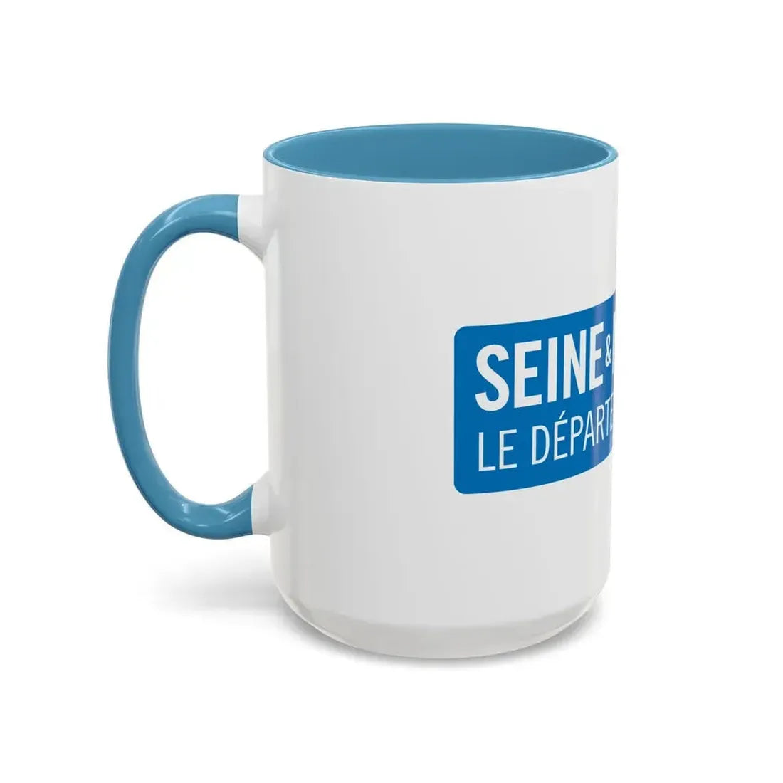 Flag of Seine et Marne France - Accent Coffee Mug - Go Mug Yourself