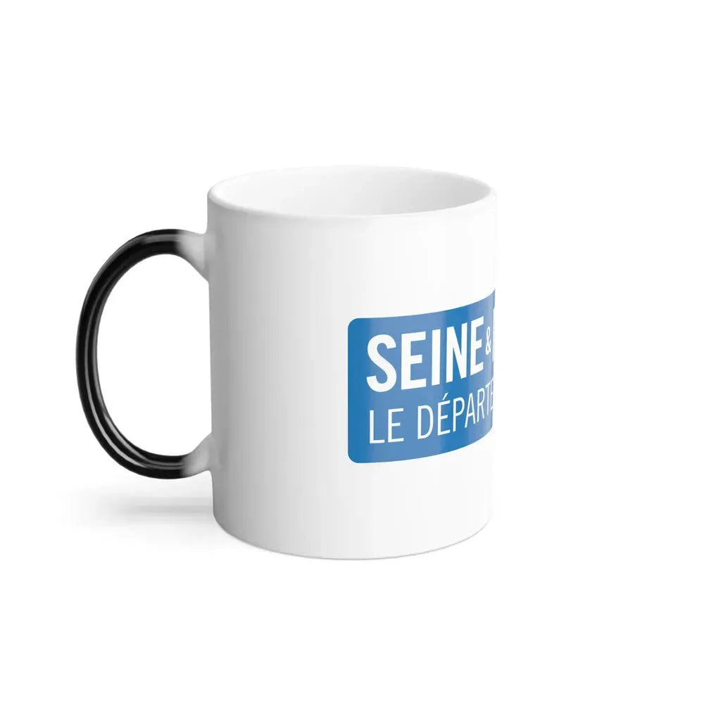 Flag of Seine et Marne France - Color Changing Coffee Mug - Go Mug Yourself