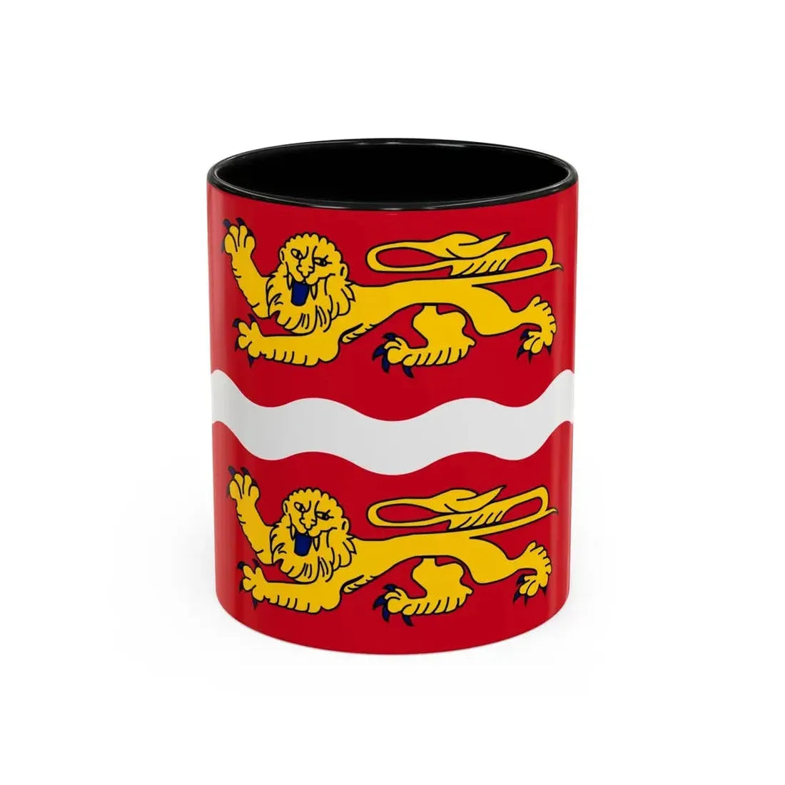 Flag of Seine Maritime France 2 - Accent Coffee Mug 11oz Black - Go Mug Yourself
