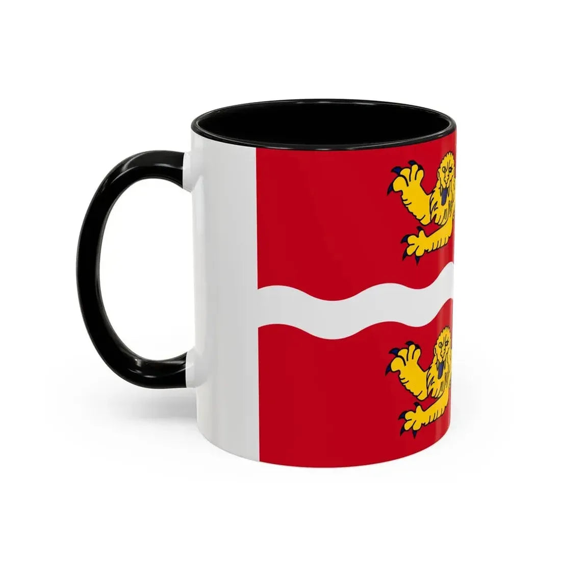 Flag of Seine Maritime France 2 - Accent Coffee Mug - Go Mug Yourself
