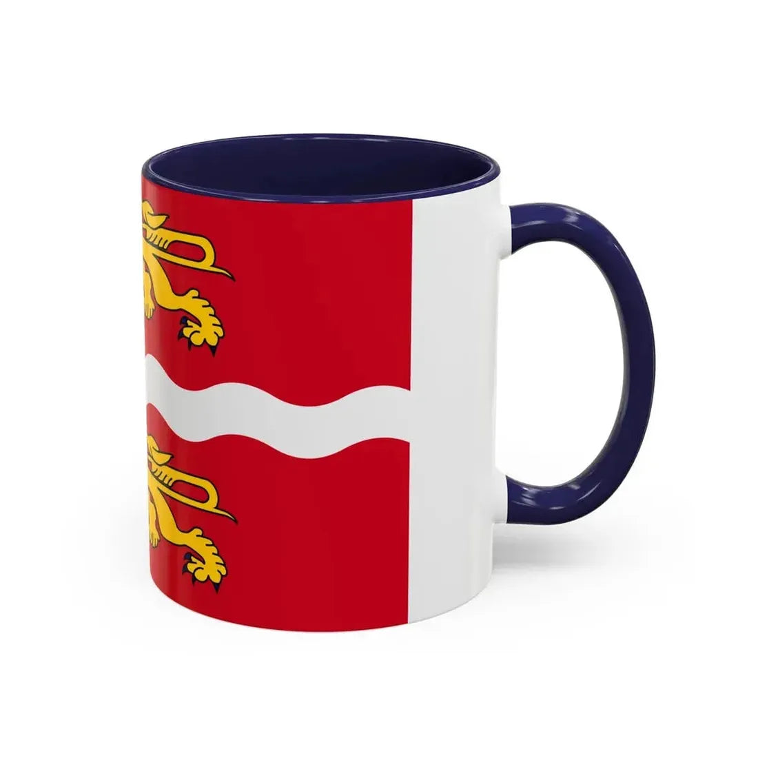 Flag of Seine Maritime France 2 - Accent Coffee Mug - Go Mug Yourself