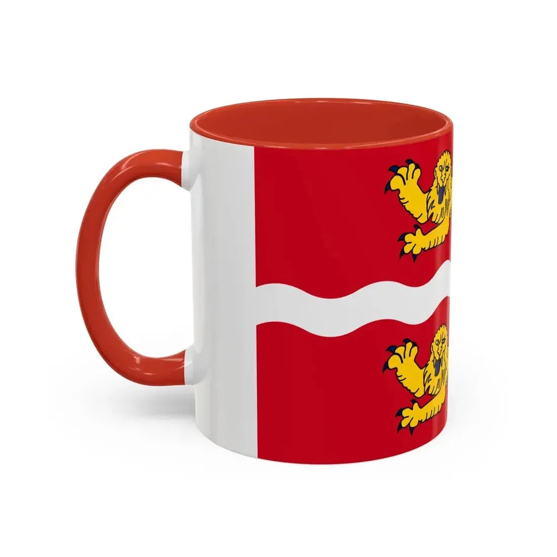 Flag of Seine Maritime France 2 - Accent Coffee Mug - Go Mug Yourself