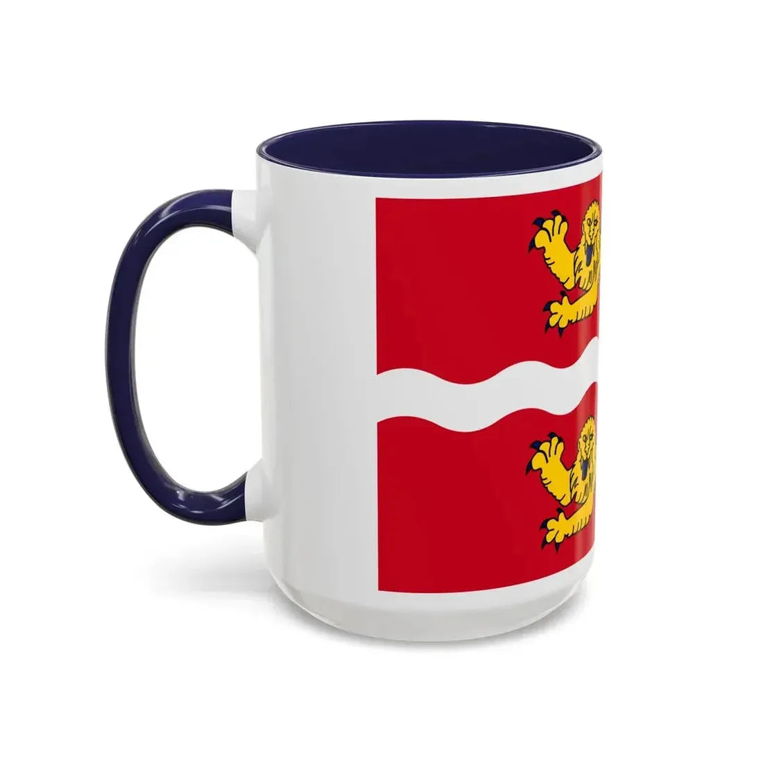 Flag of Seine Maritime France 2 - Accent Coffee Mug - Go Mug Yourself