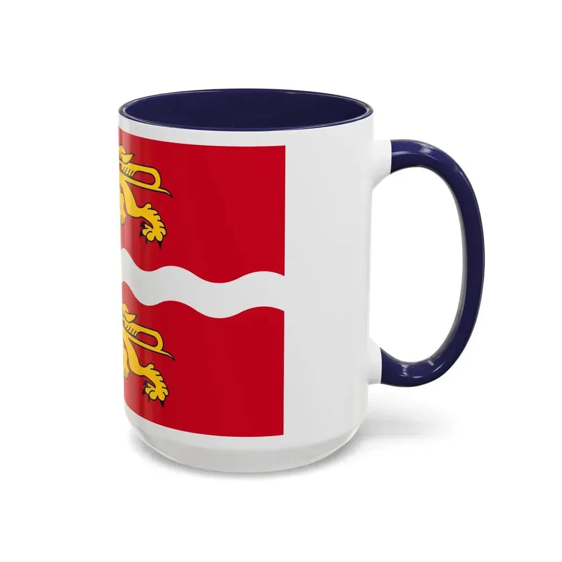Flag of Seine Maritime France 2 - Accent Coffee Mug - Go Mug Yourself