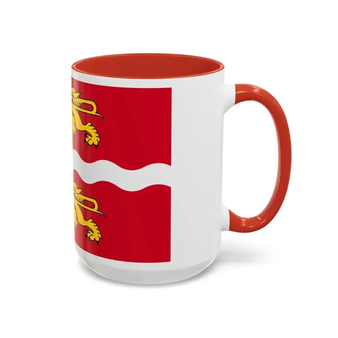 Flag of Seine Maritime France 2 - Accent Coffee Mug - Go Mug Yourself