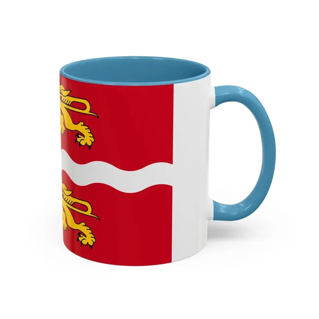Flag of Seine Maritime France 2 - Accent Coffee Mug - Go Mug Yourself