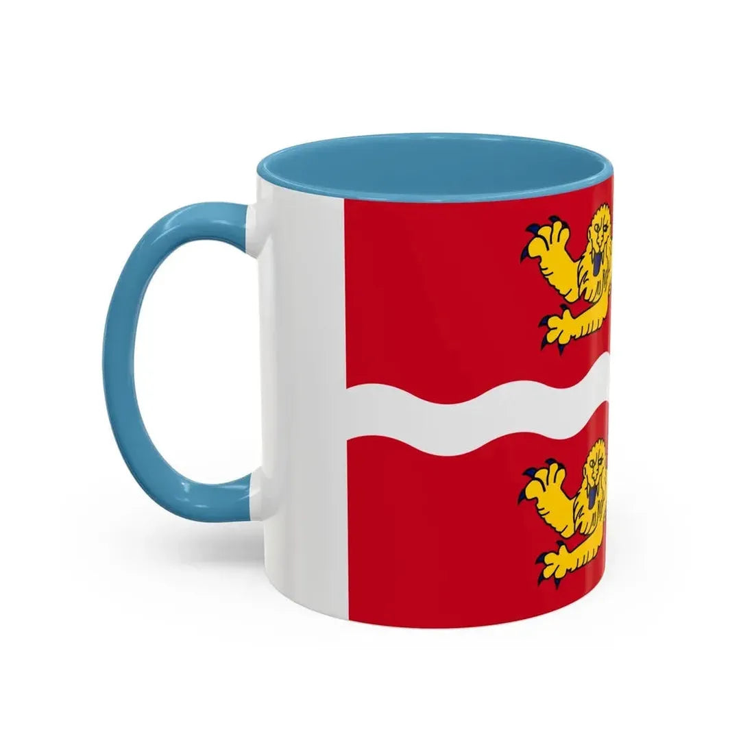 Flag of Seine Maritime France 2 - Accent Coffee Mug - Go Mug Yourself