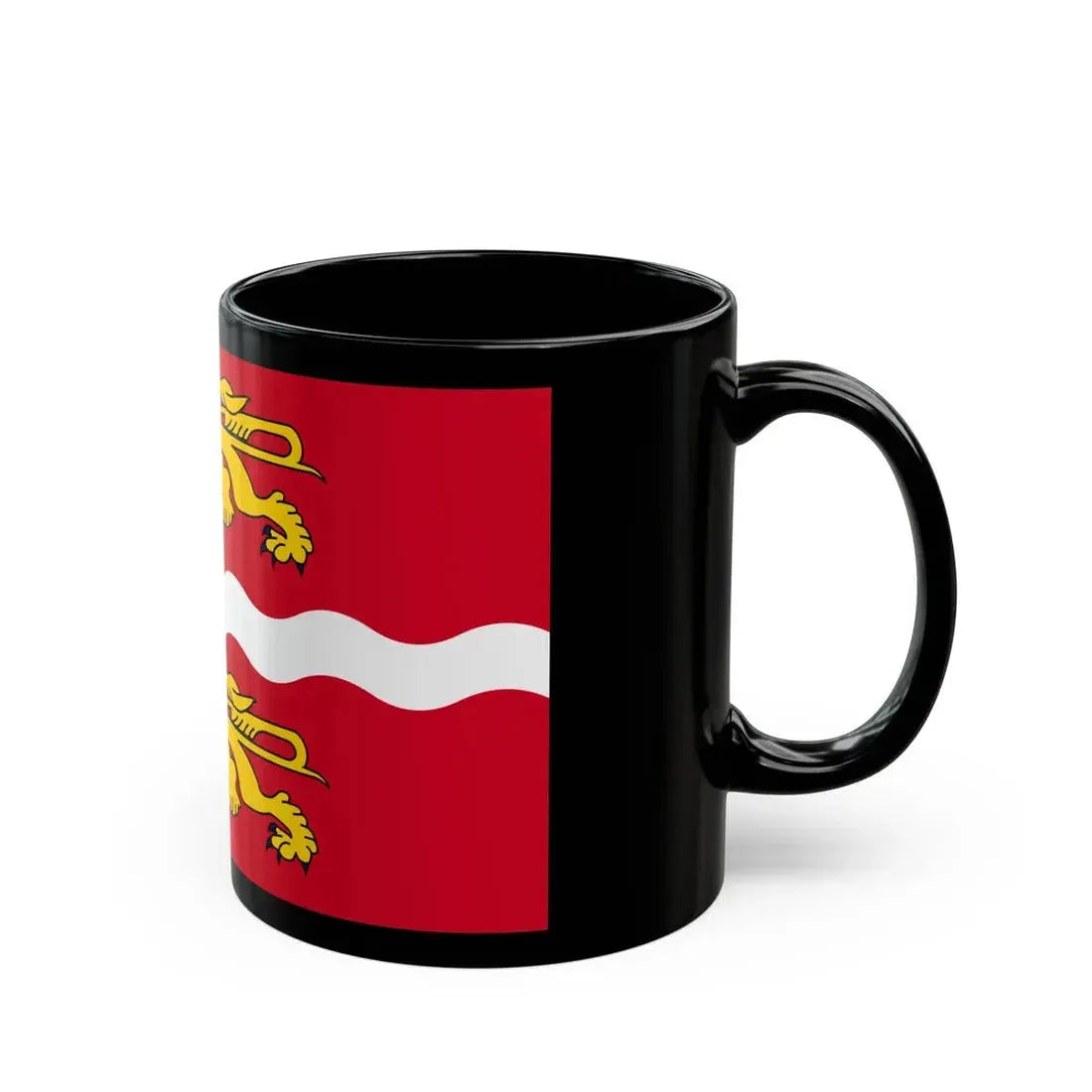 Flag of Seine Maritime France 2 - Black Coffee Mug - Go Mug Yourself