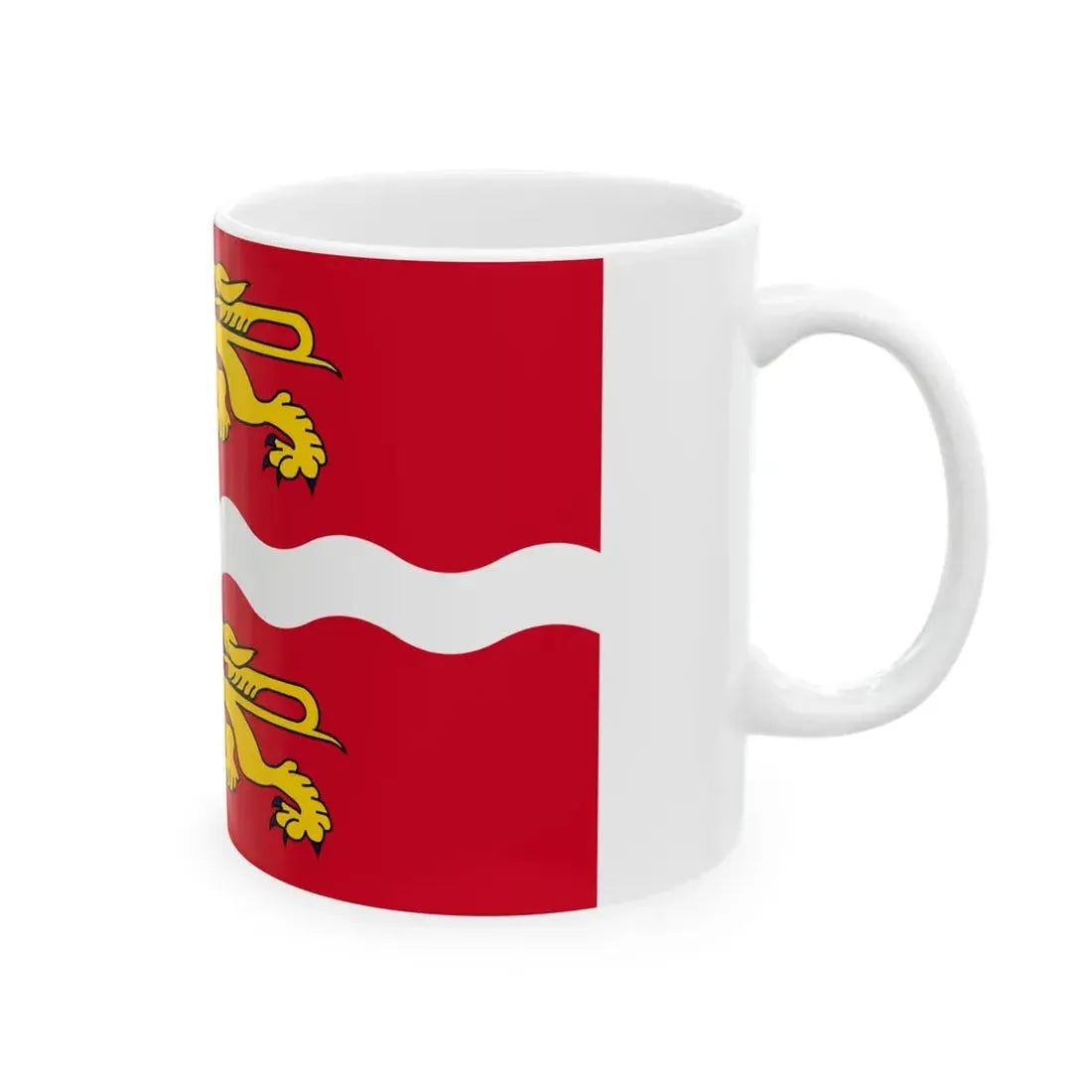 Flag of Seine Maritime France 2 - White Coffee Mug - Go Mug Yourself