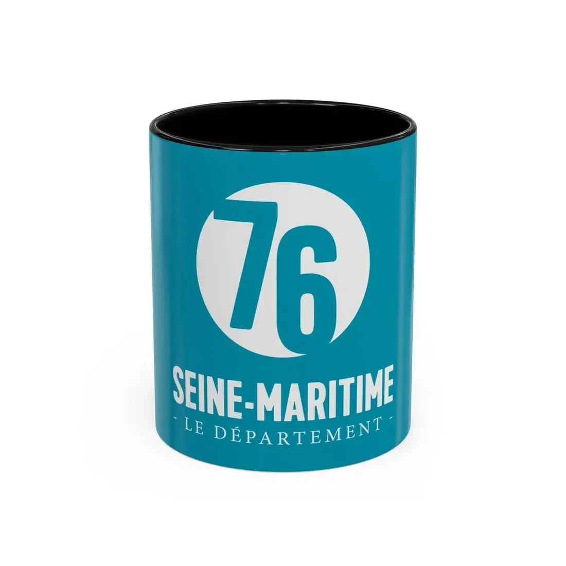 Flag of Seine Maritime France - Accent Coffee Mug 11oz Black - Go Mug Yourself