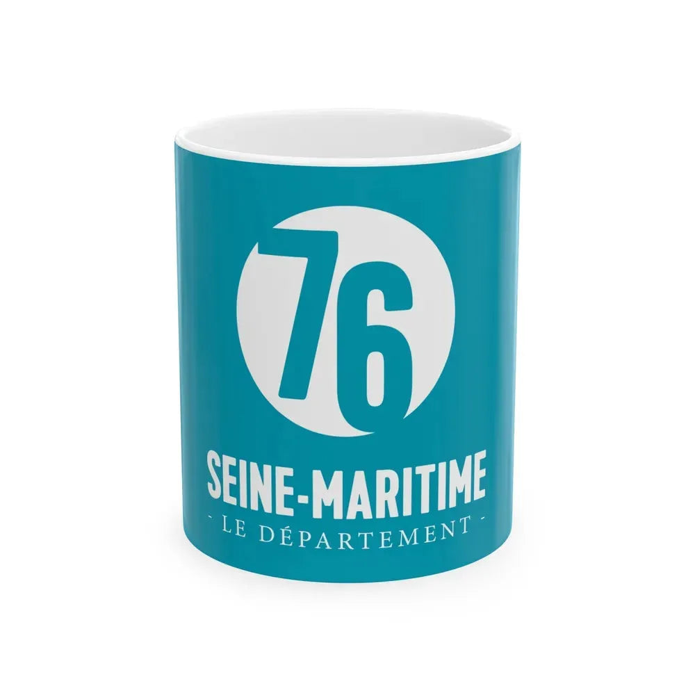 Flag of Seine Maritime France - White Coffee Mug 11oz - Go Mug Yourself