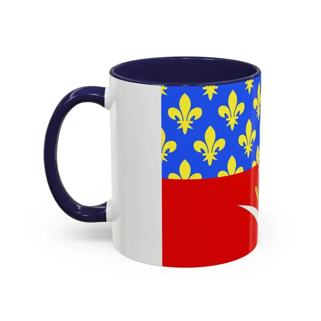 Flag of Seine Saint Denis France - Accent Coffee Mug - Go Mug Yourself