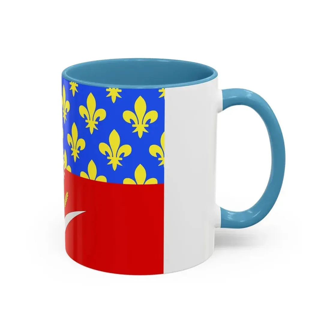 Flag of Seine Saint Denis France - Accent Coffee Mug - Go Mug Yourself