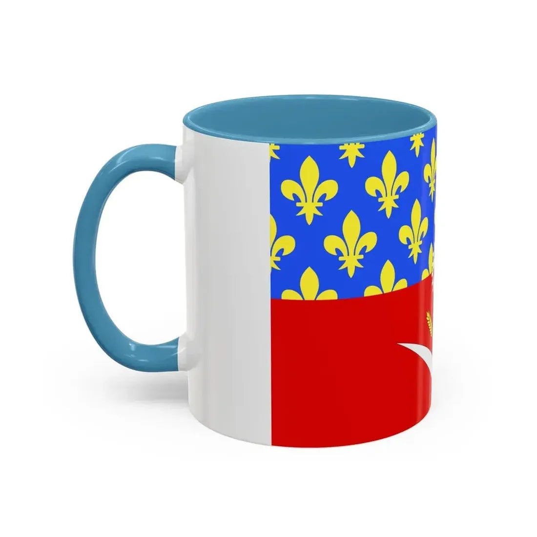 Flag of Seine Saint Denis France - Accent Coffee Mug - Go Mug Yourself