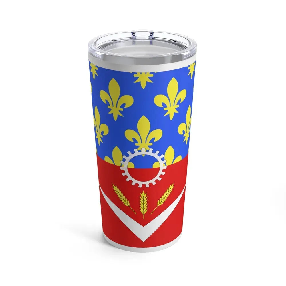 Flag of Seine Saint Denis France - Tumbler 20oz 20oz - Go Mug Yourself